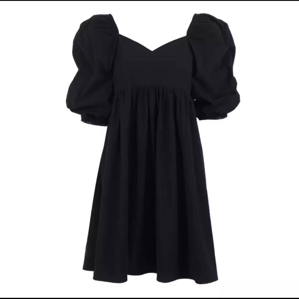 Square neck mini dress